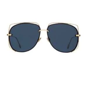 Dior Ladies Blue Mirror Aviator Sunglasses